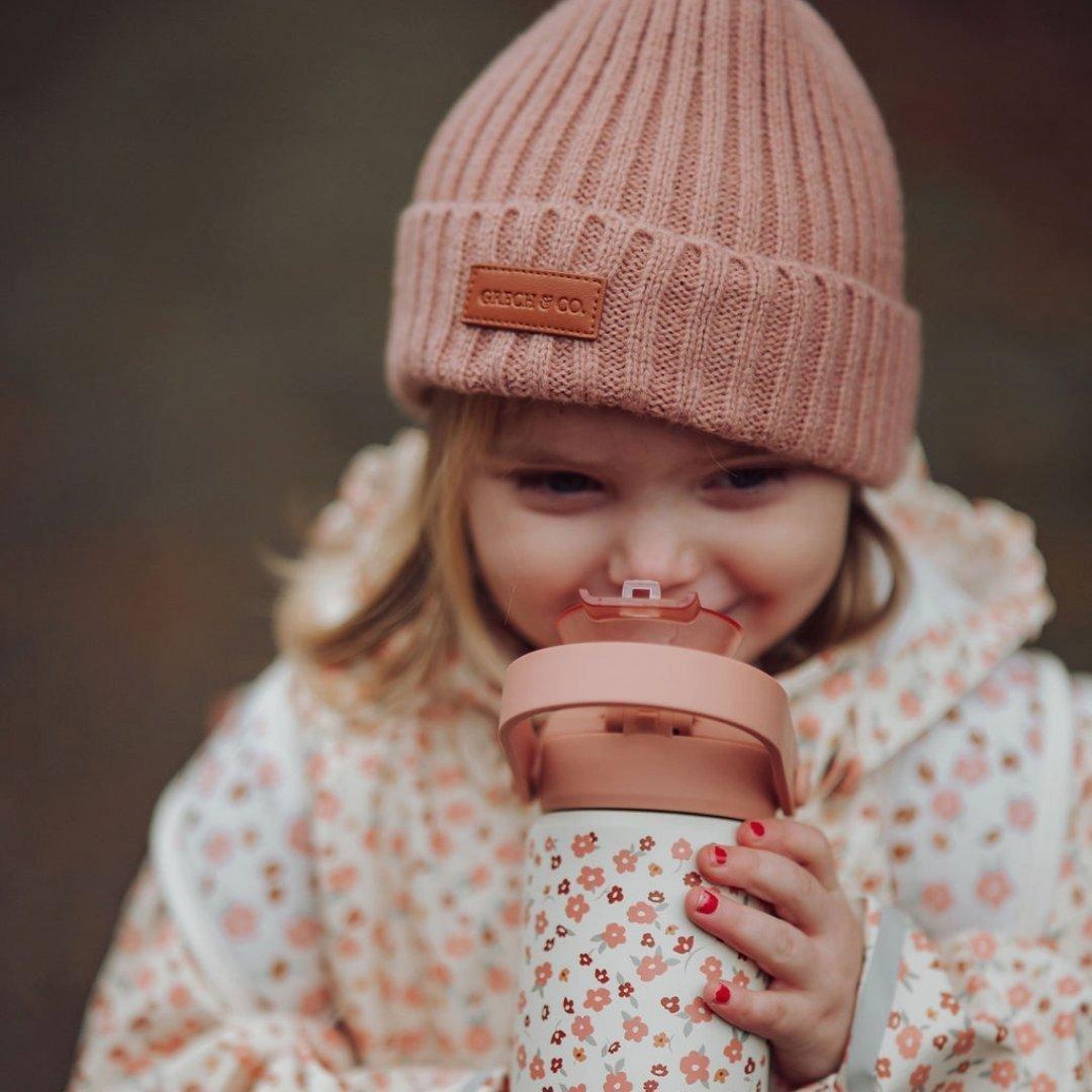 Sip + Chug 2 in 1 Thermo Water Bottle 12 oz. | Sunset Meadow image number 2