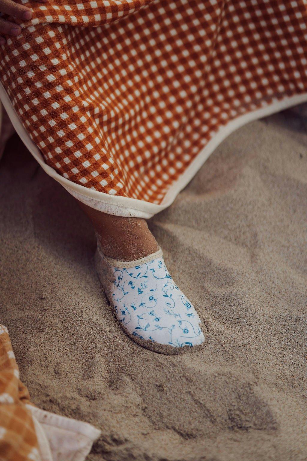 Bathing Towel Poncho | Organic Cotton | Sienna Gingham image number 4