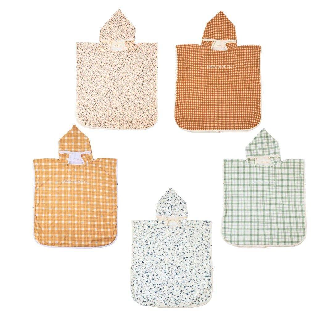 Bathing  Towel Poncho | Organic Cotton - Scandi Floral image number 2