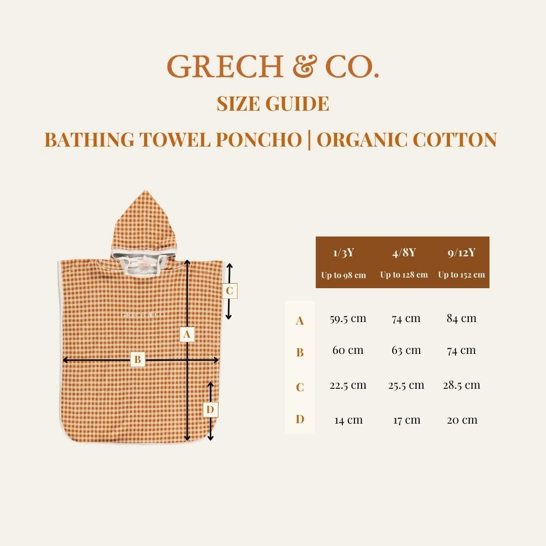 Bathing Towel Poncho | Organic Cotton | Scandi Floral image number 3