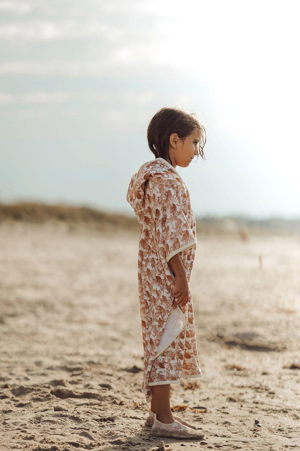 Bathing Towel Poncho | Organic Cotton - Pegasus image number 3