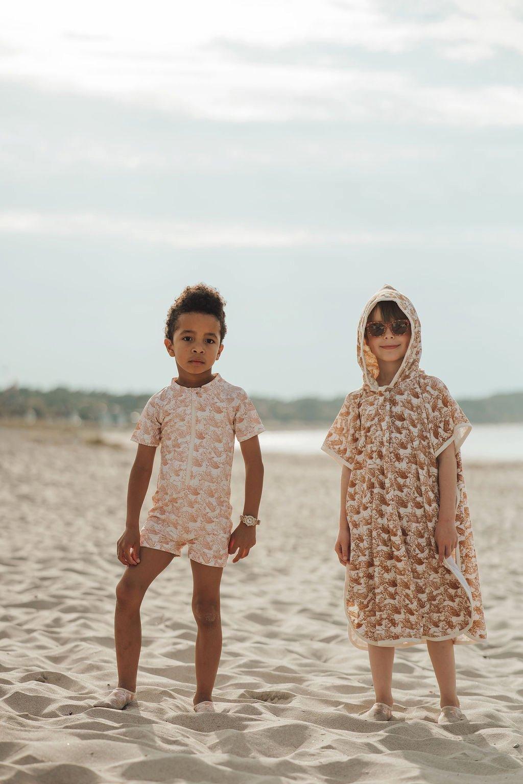 Bathing Towel Poncho | Organic Cotton - Pegasus image number 4