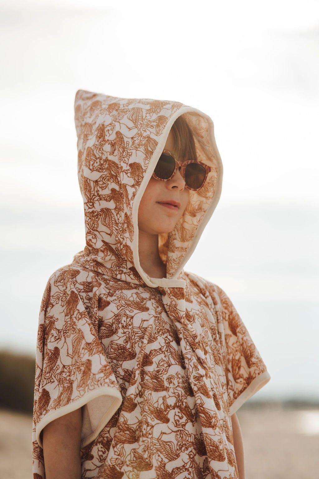 Bathing Towel Poncho | Organic Cotton - Pegasus image number 1