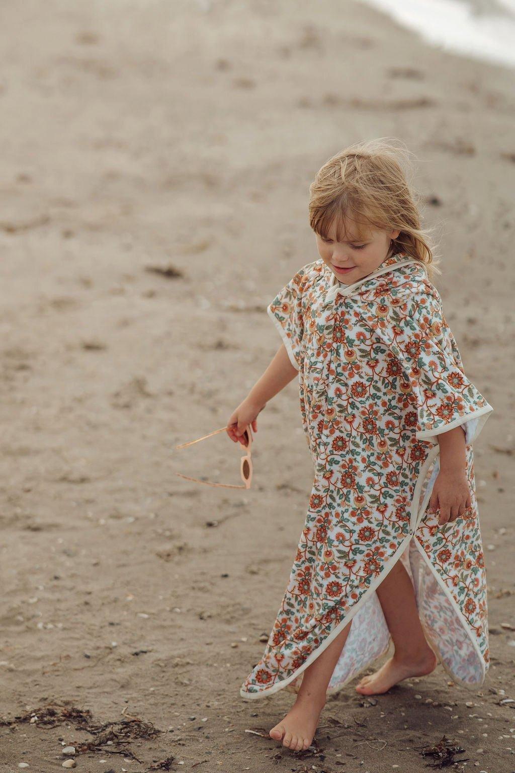 Bathing Towel Poncho | Organic Cotton - In Bloom image number 4