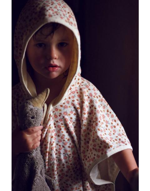 Bathing Towel Poncho | Organic Cotton | Sunset Meadow