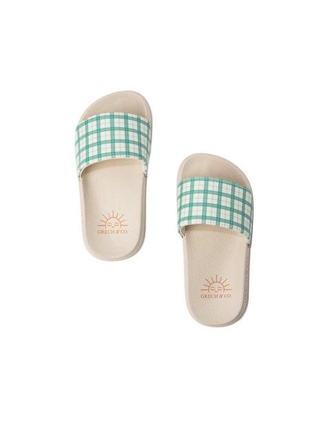 Slide Sandal - Fern Plaid