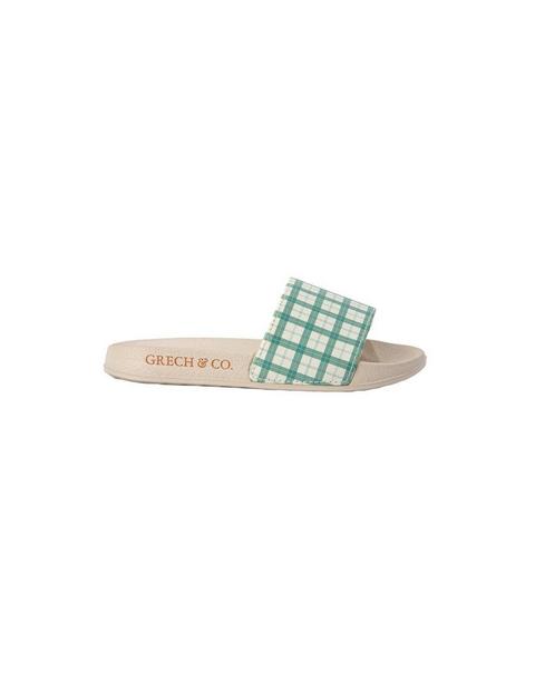 Slide Sandal | Patterns | Fern Plaid