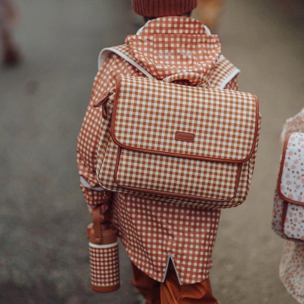 Satchel Backpack | Lille Cottage Club Sienna Gingham image number 1