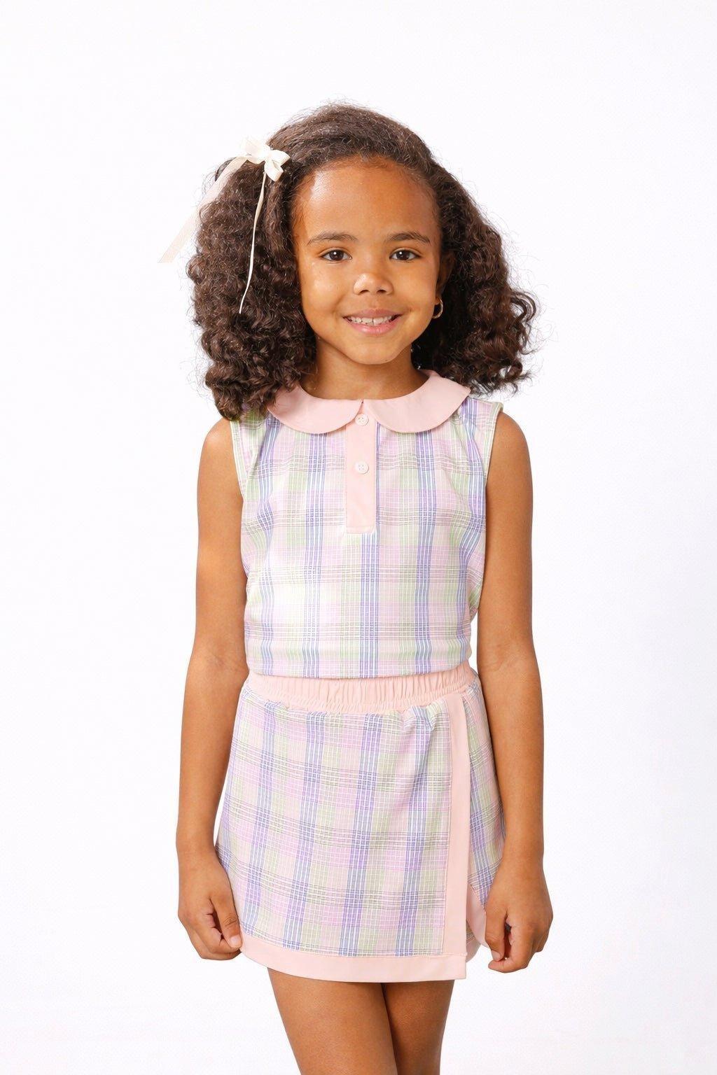 Retro Court Skort - Spring Gingham image number 4