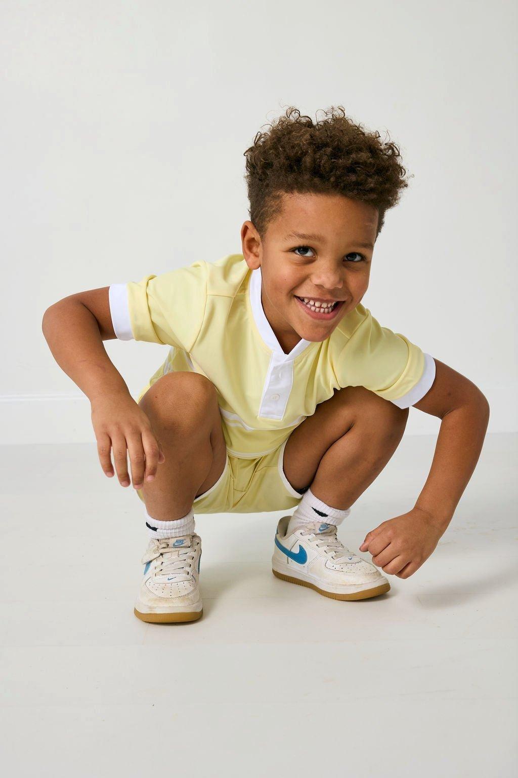 Boys Blade Shirt - Lemon Stripe image number 3