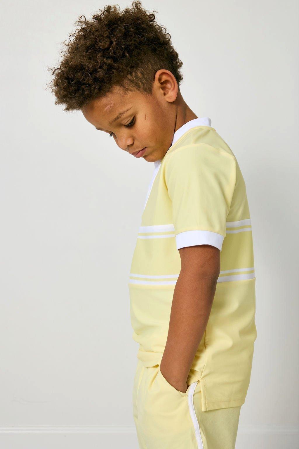 Boys Blade Shirt - Lemon Stripe image number 1
