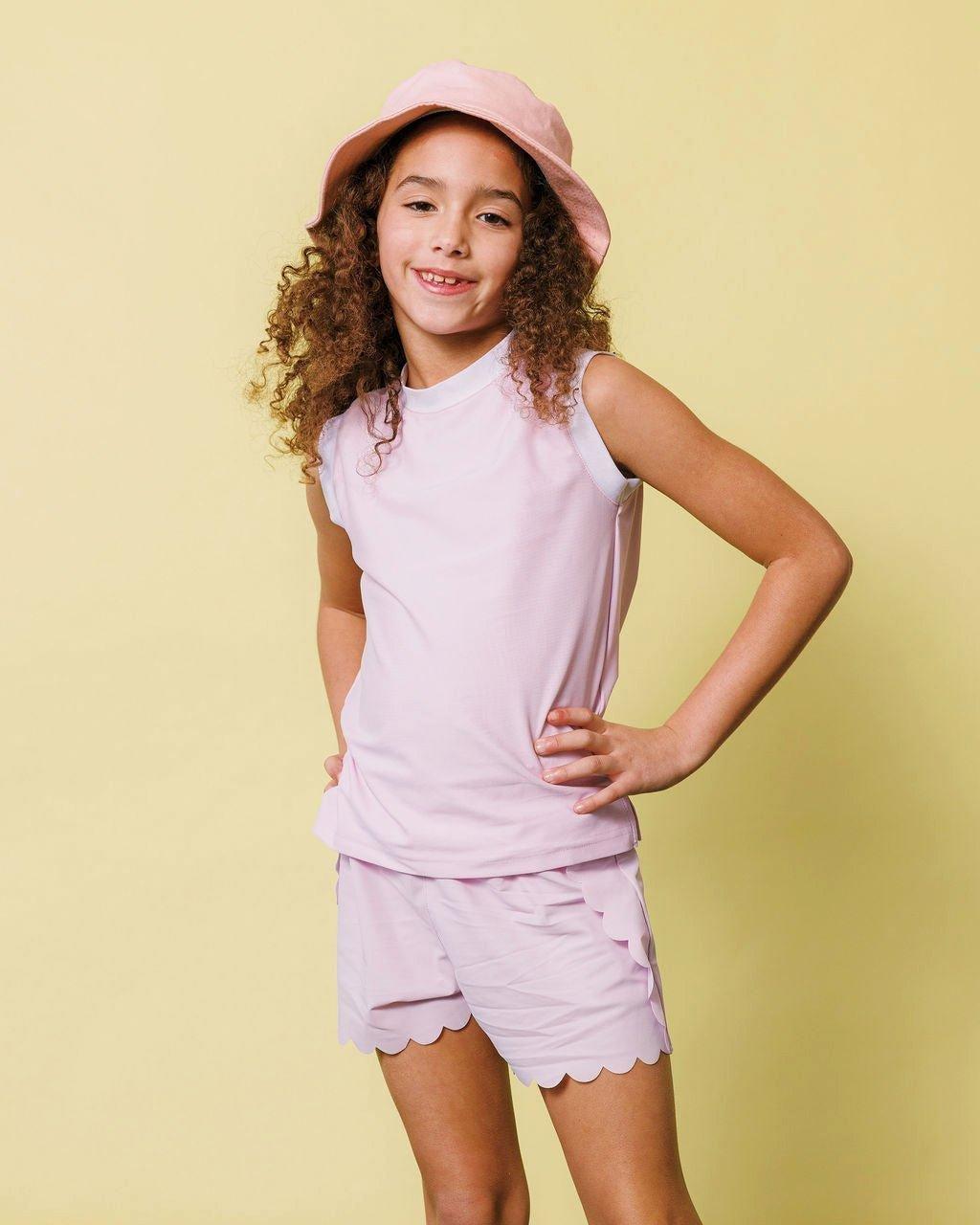 Scalloped Court Short - Lavender image number 4