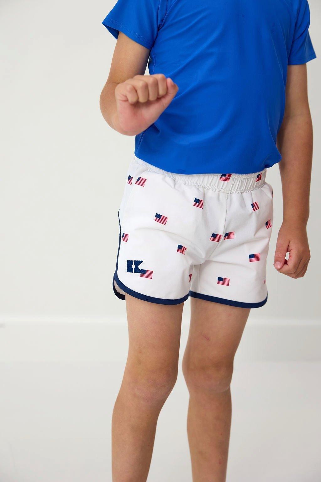 Boys Retro Super Short - Old Glory image number 2