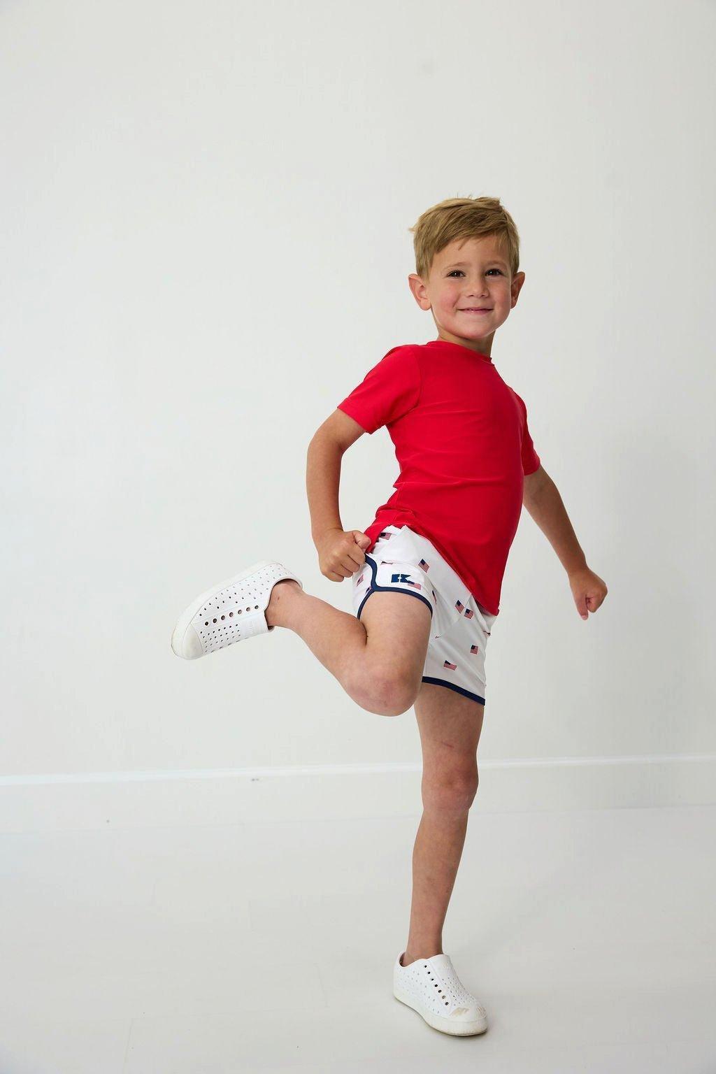 Boys Retro Super Short - Old Glory image number 3