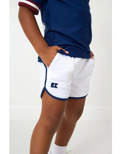 Boys Retro Mesh Super Short White