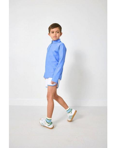 Boys Half Zip Pullover - Sky Blue