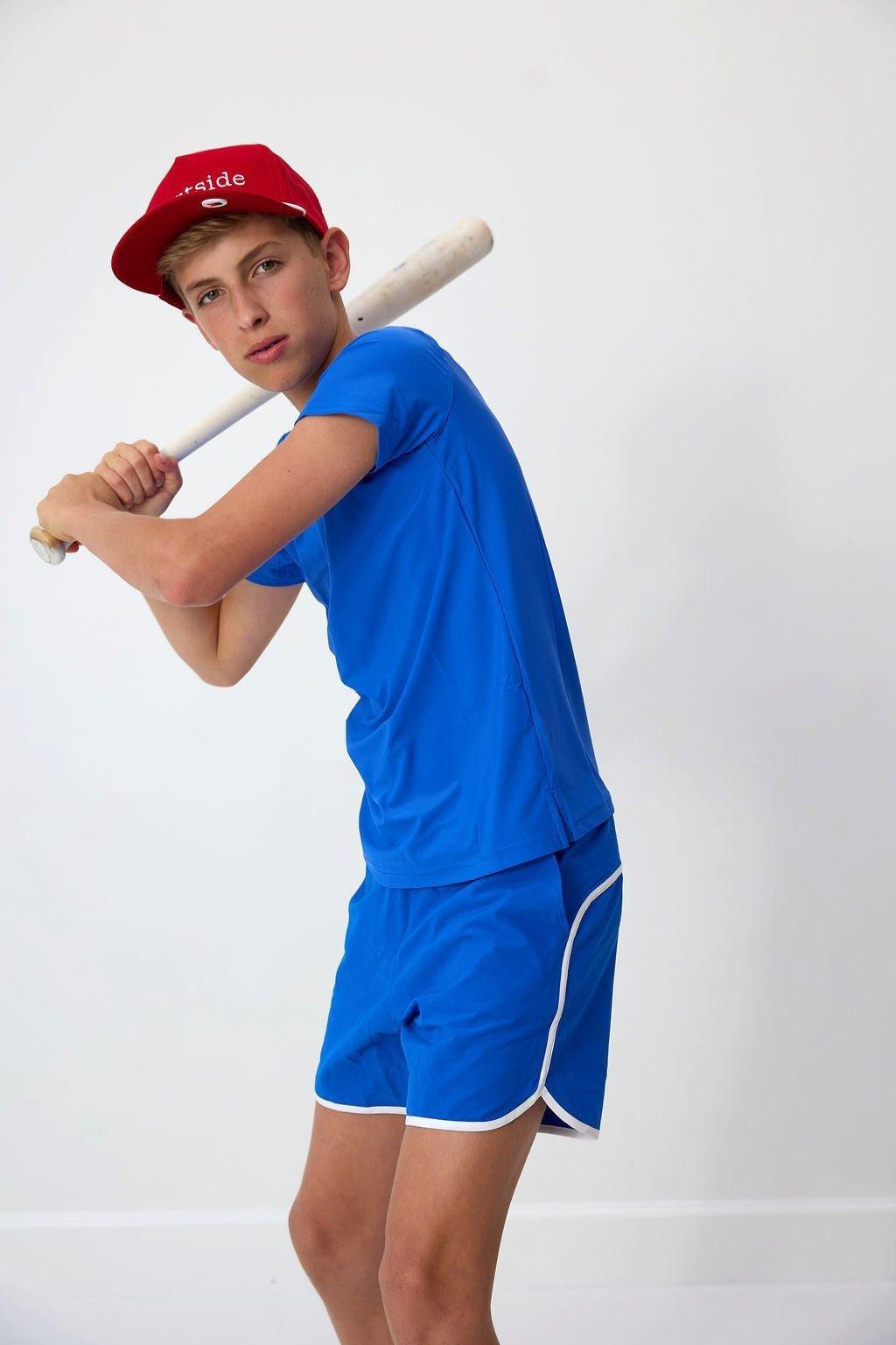 Boys Retro Super Short - Royal Blue image number 2