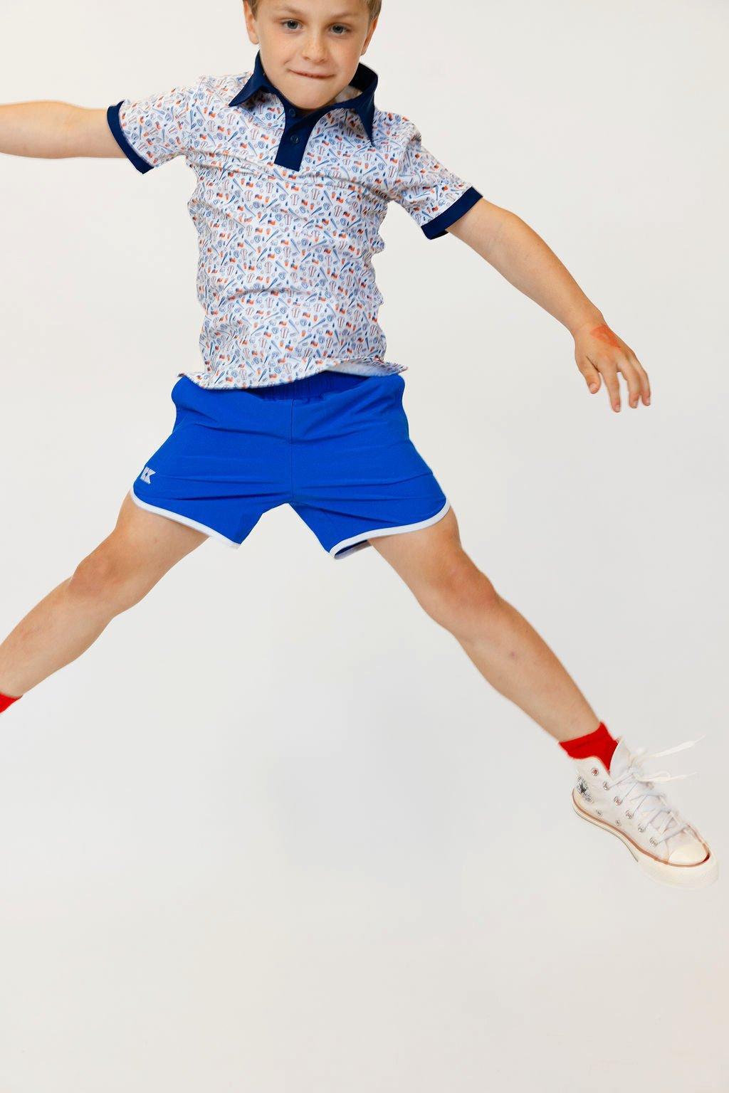 Boys Retro Super Short - Royal Blue image number 3
