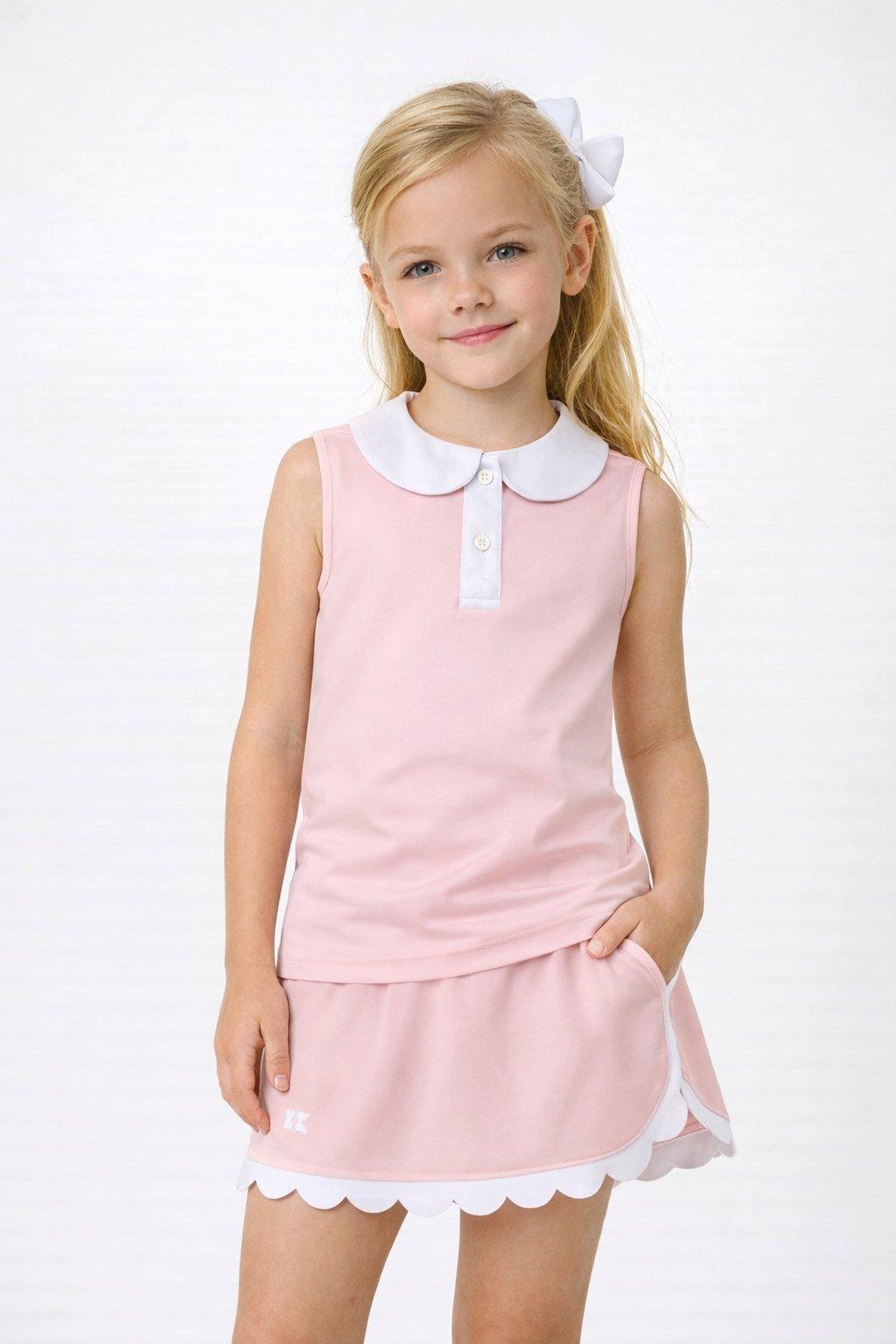 Scalloped Skort - Pink image number 1