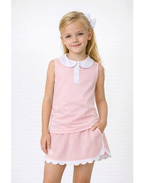 Scalloped Skort - Pink