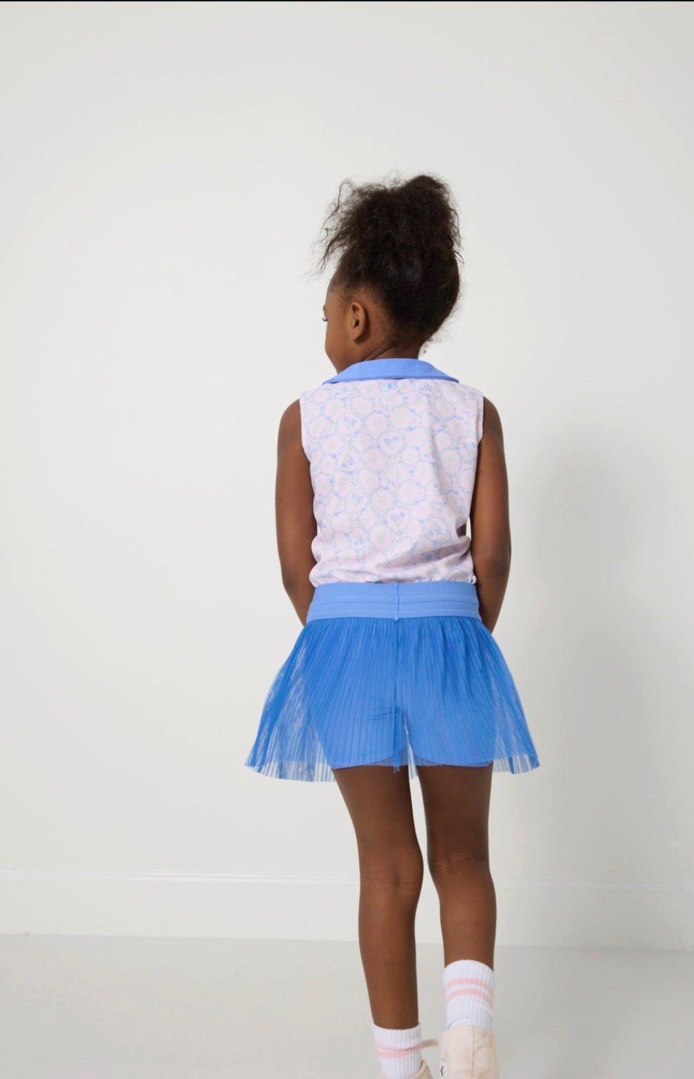 Pleated Skort - Sky Blue image number 2