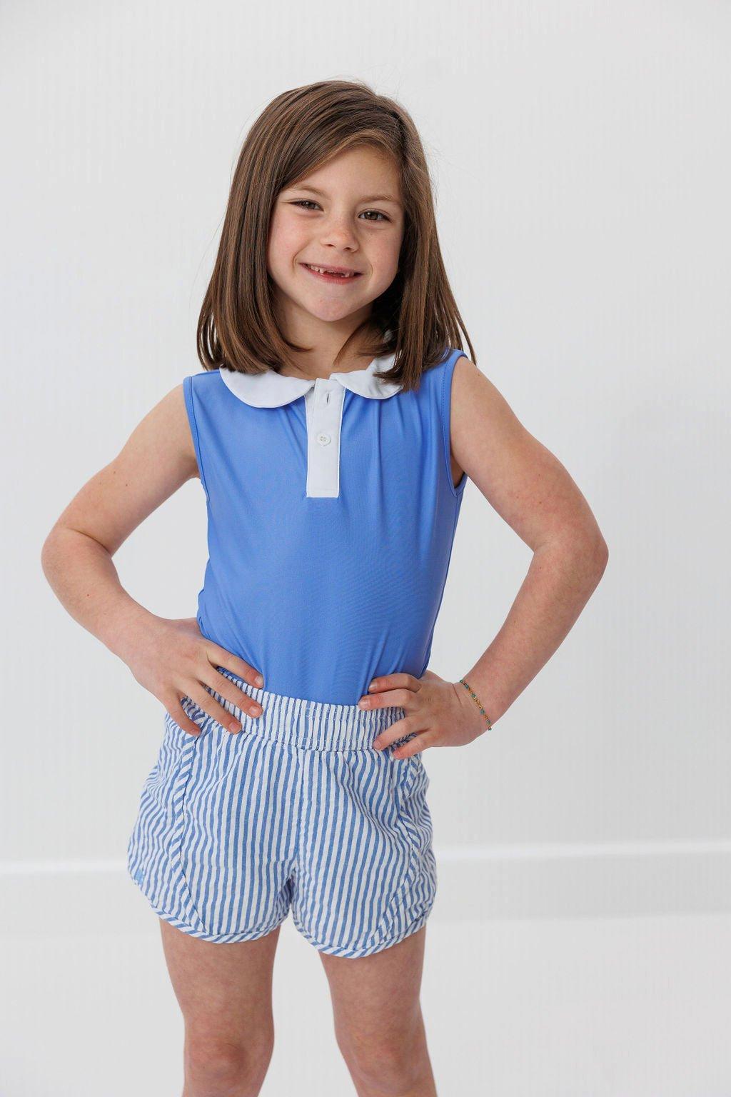 Girls Super Short - Seersucker image number 1