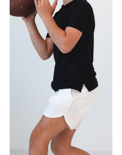 Boys Super Short - White