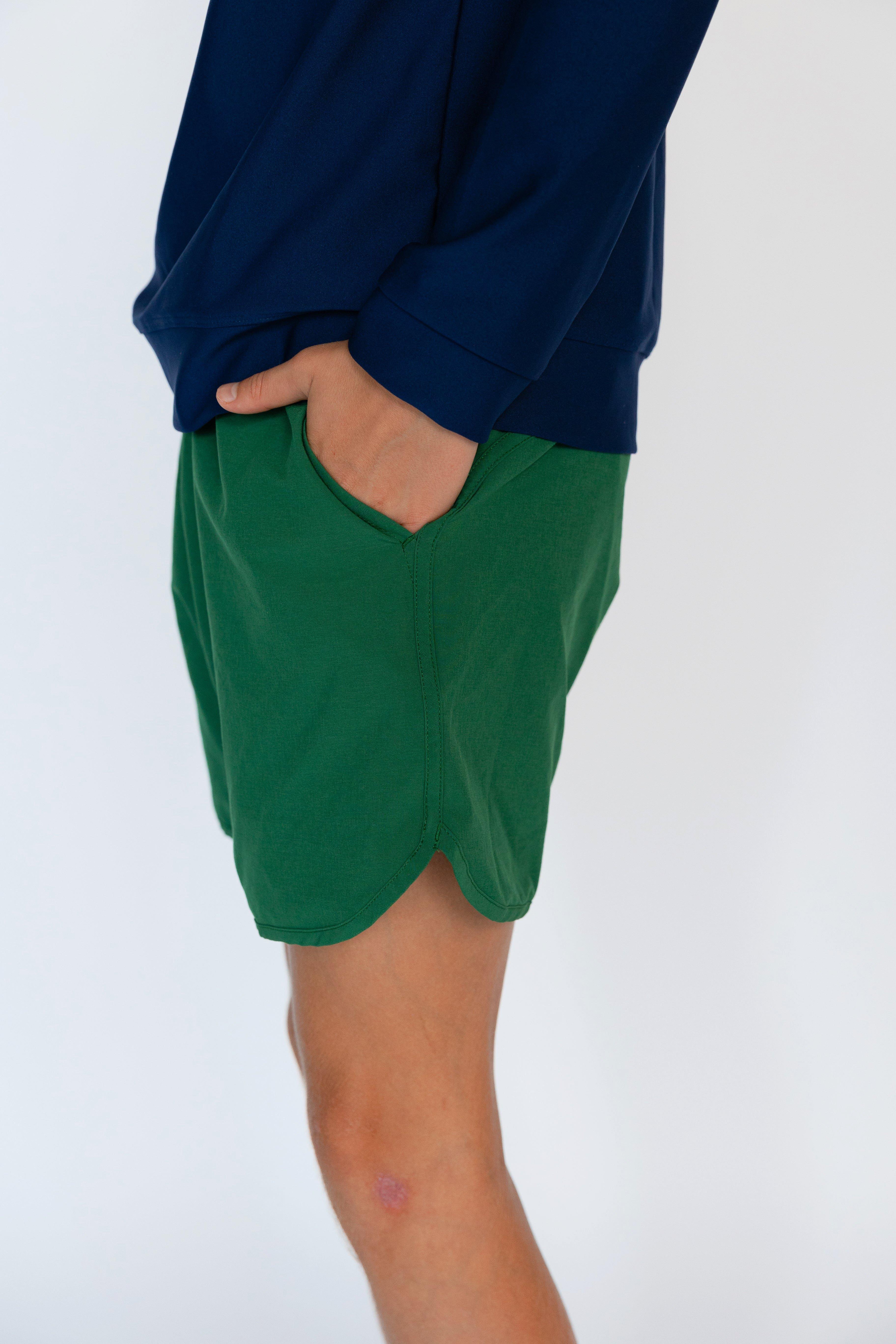 Boys Super Short - Dark Green image number 1
