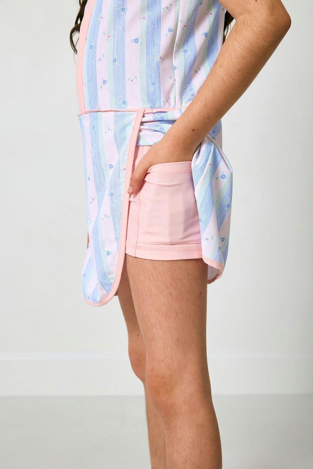 Tennis Dress - Striped in Bloom image number 3