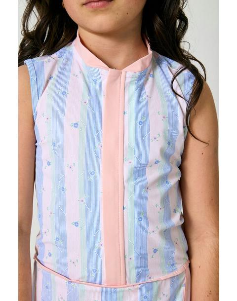 Tennis Dress - Striped in Bloom