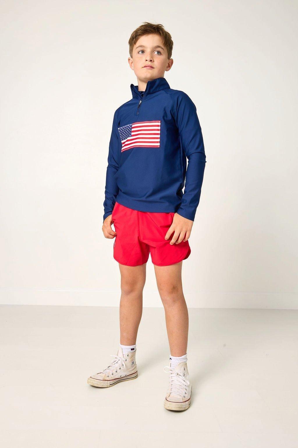 Boys Super Short - Red