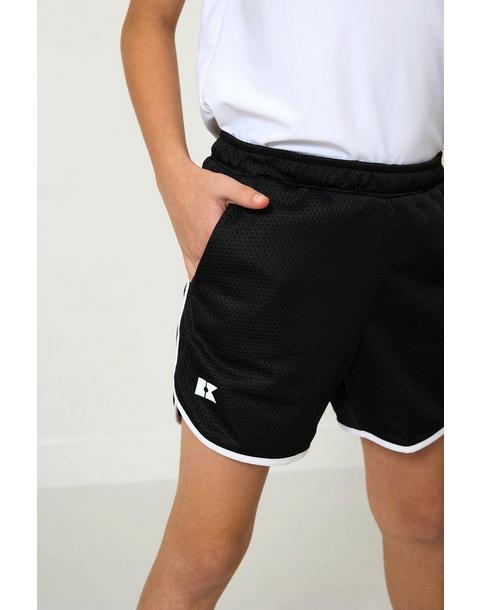 Boys Retro Mesh Super Short Black