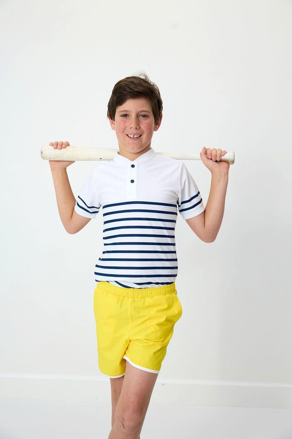 Boys Blade Shirt - Navy Stripe image number 1