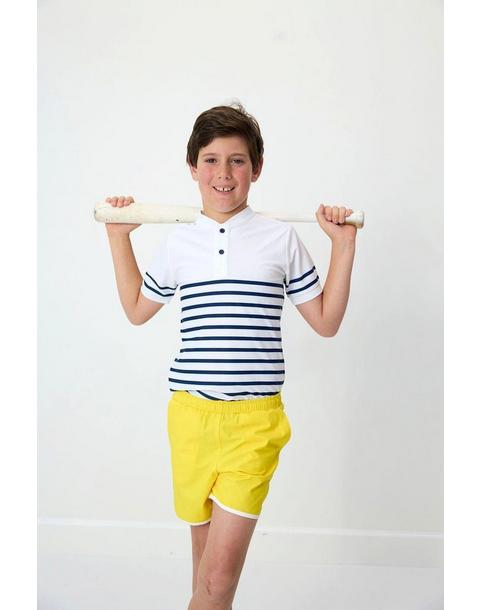 Boys Blade Shirt - Navy Stripe