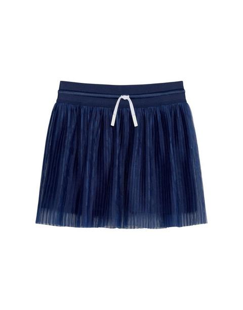 Girls Pleated Skort Navy