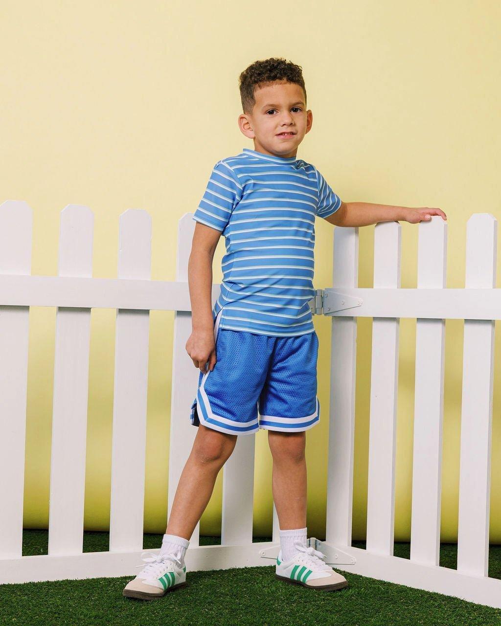 Boys Basketball Short - Sky Blue image number 1