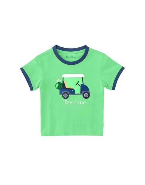 Tee Time T-Shirt, Green & Blue