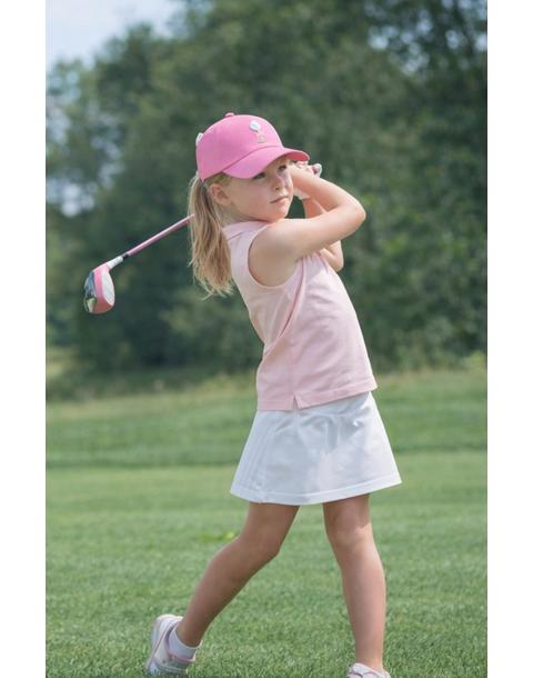 Tee Time Bow Baseball Hat, Pink