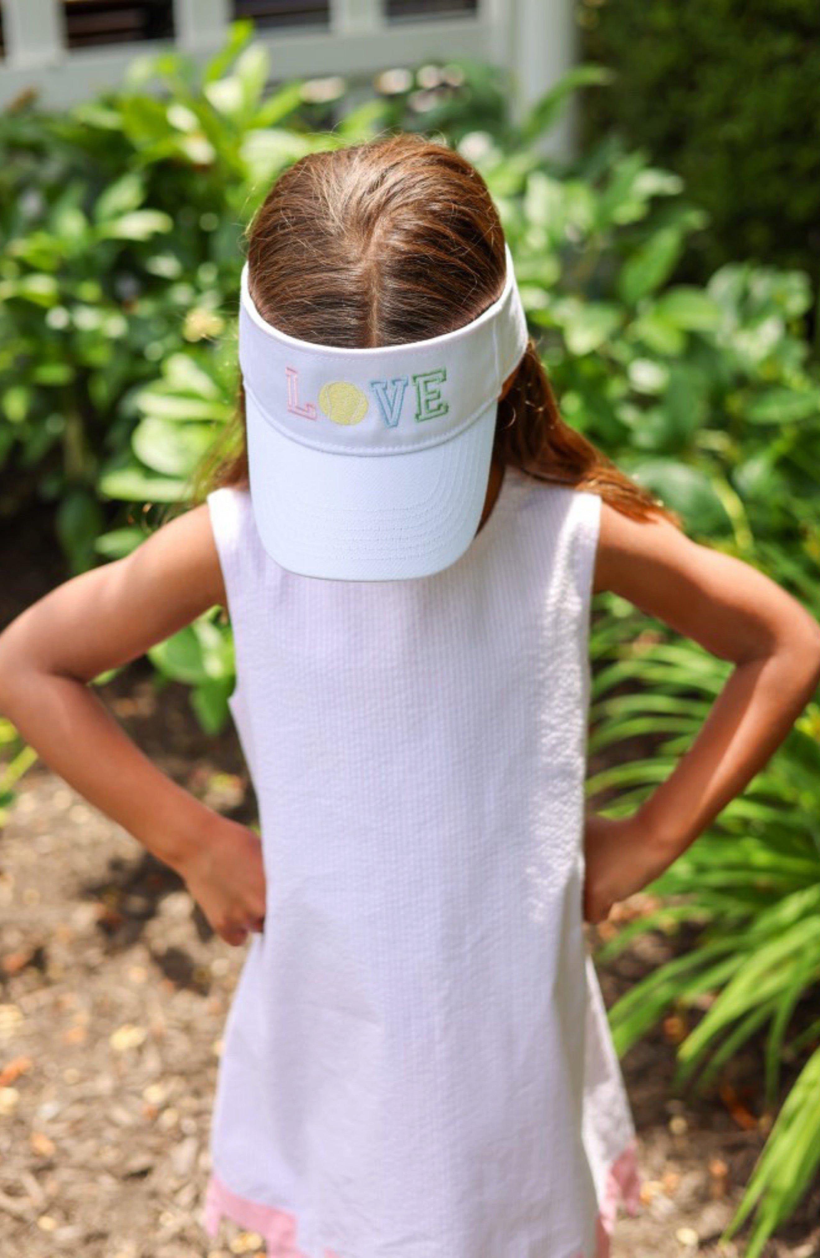 Love Tennis Bow Visor, White image number 2