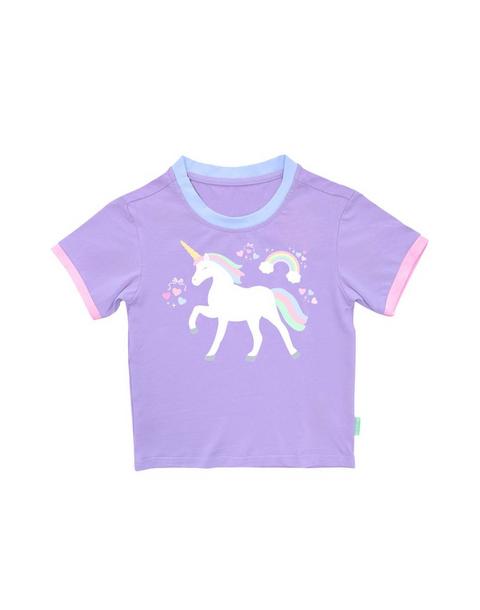 Rainbow Unicorn T-Shirt, Purple