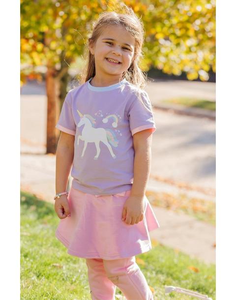 Rainbow Unicorn T-Shirt, Purple