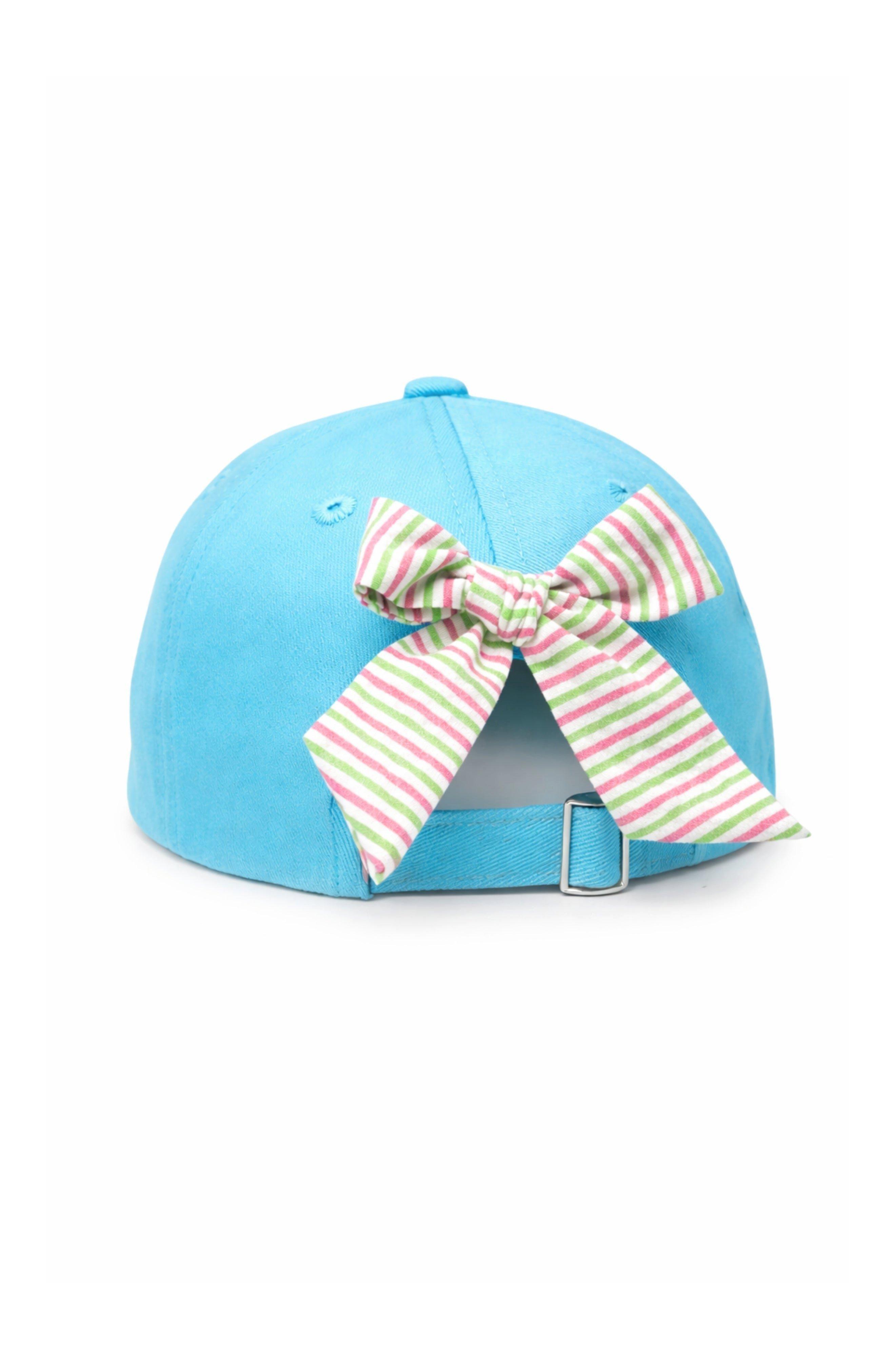 Turtle Bow Baseball Hat, Blue image number 2