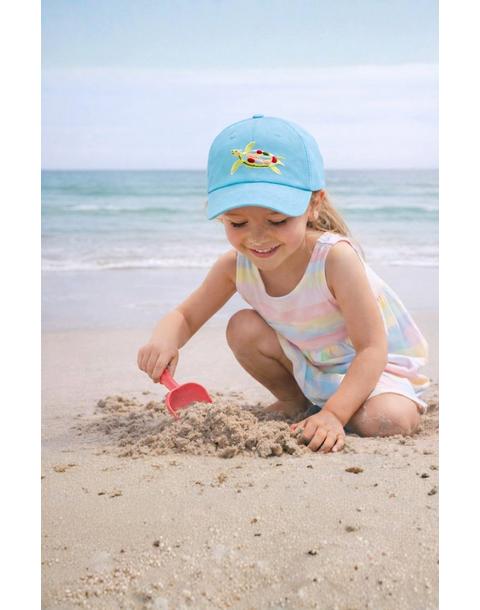 Turtle Bow Baseball Hat, Blue