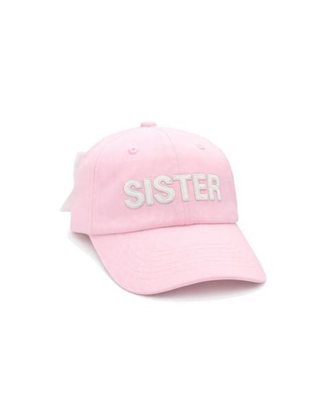 Sister Bow Baseball Hat, Pink