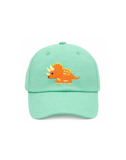 Triceratops Baseball Hat, Green