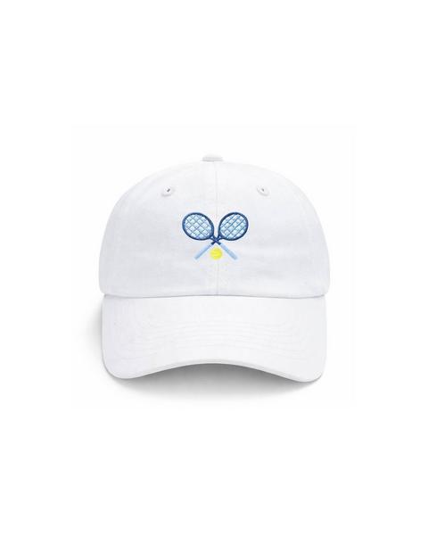 Tennis Baseball Hat, White