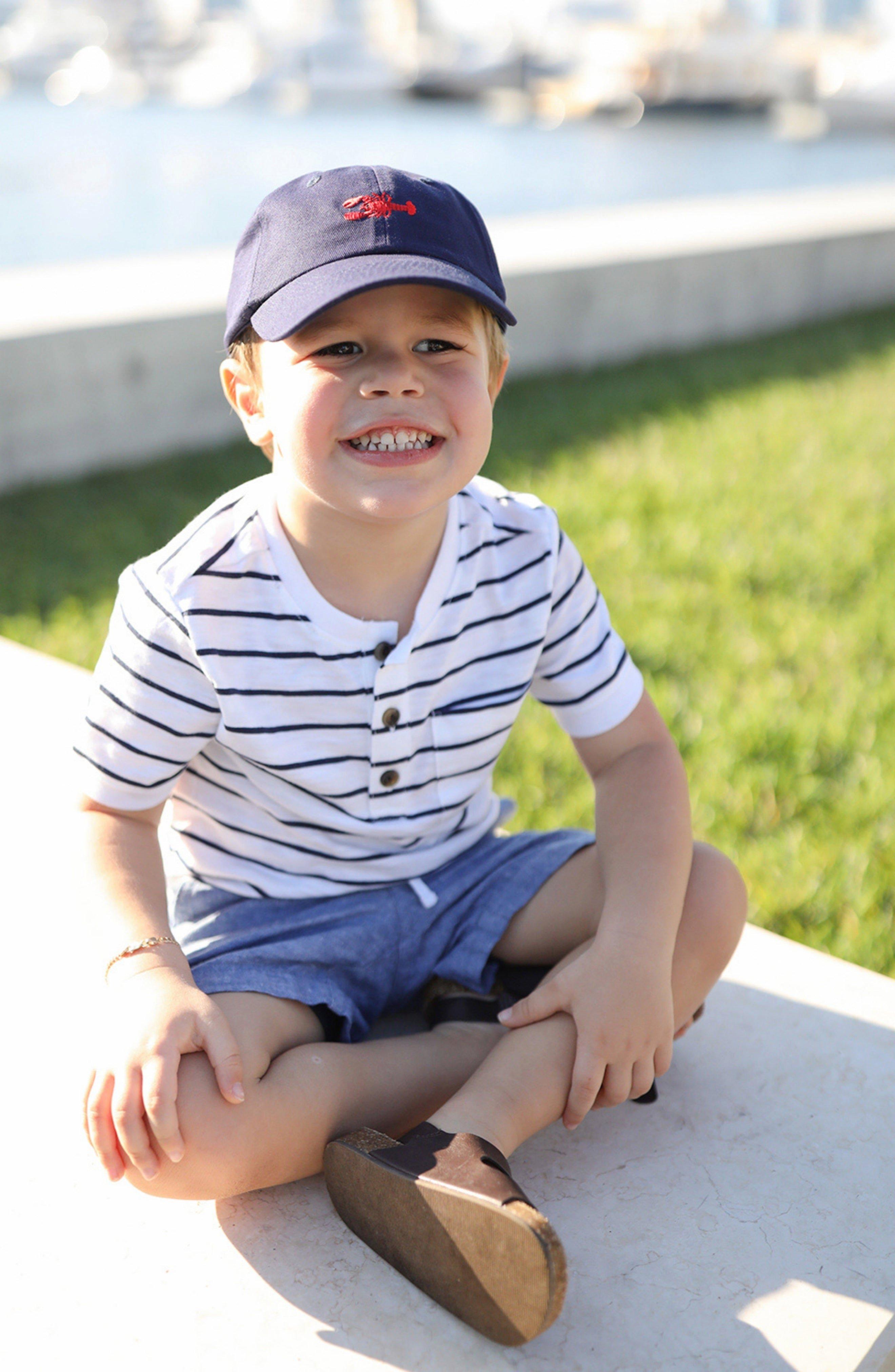 Lobster Baseball Hat, Navy image number 1