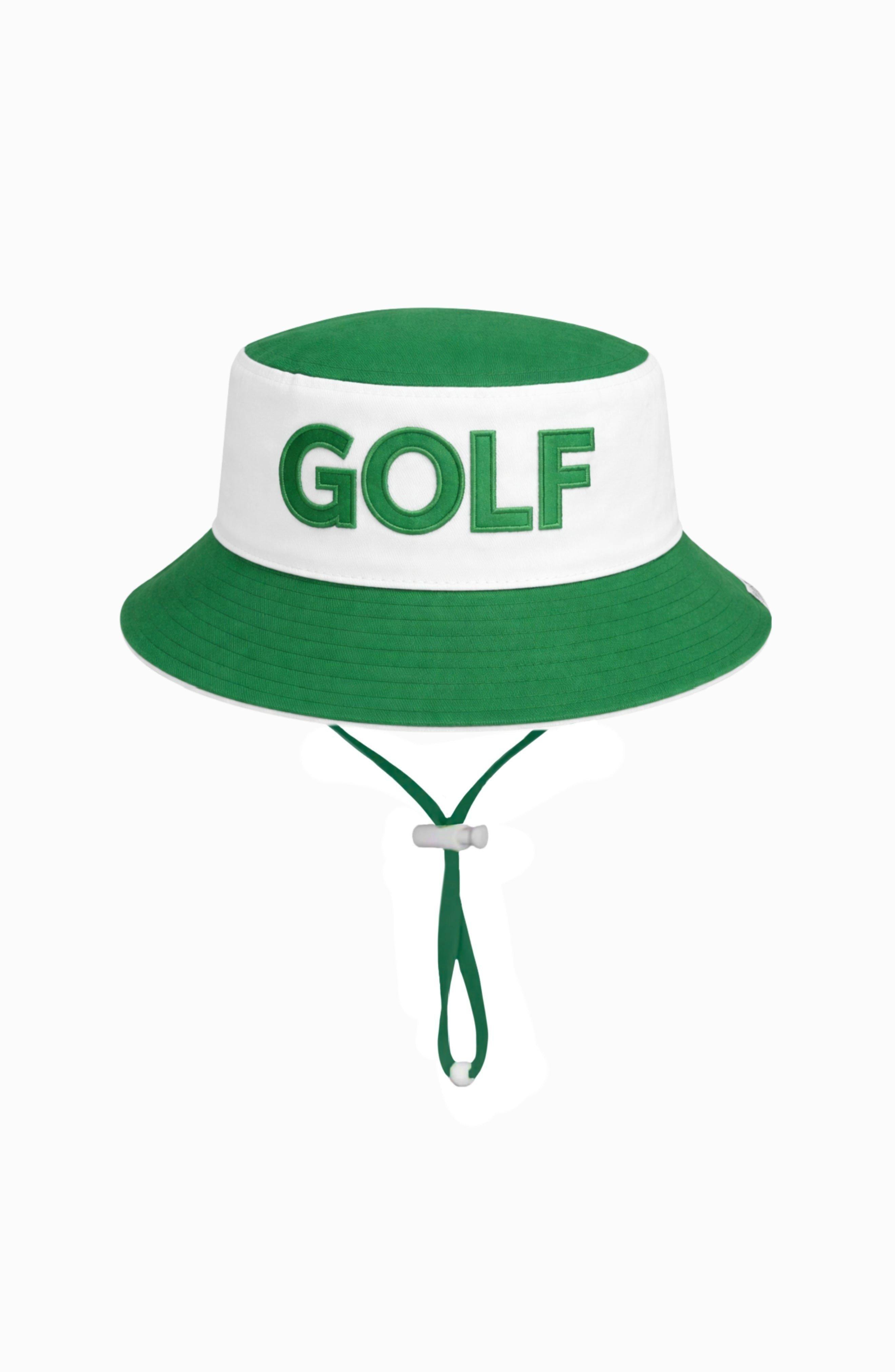 Golf Bucket Hat, Green & White image number 2