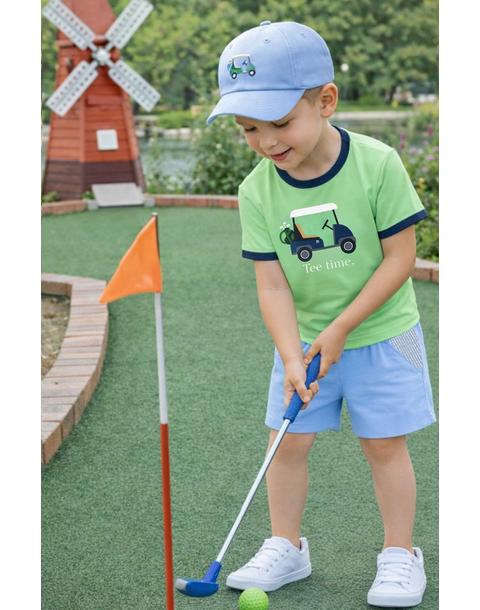 Golf Cart Baseball Hat, Blue