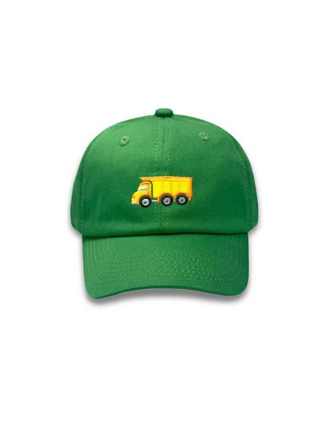 Dump Truck Baseball Hat, Green